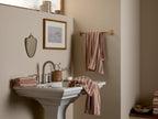 4+4 Organic Resort Stripe Bath Bundle -  Adobe with Butter