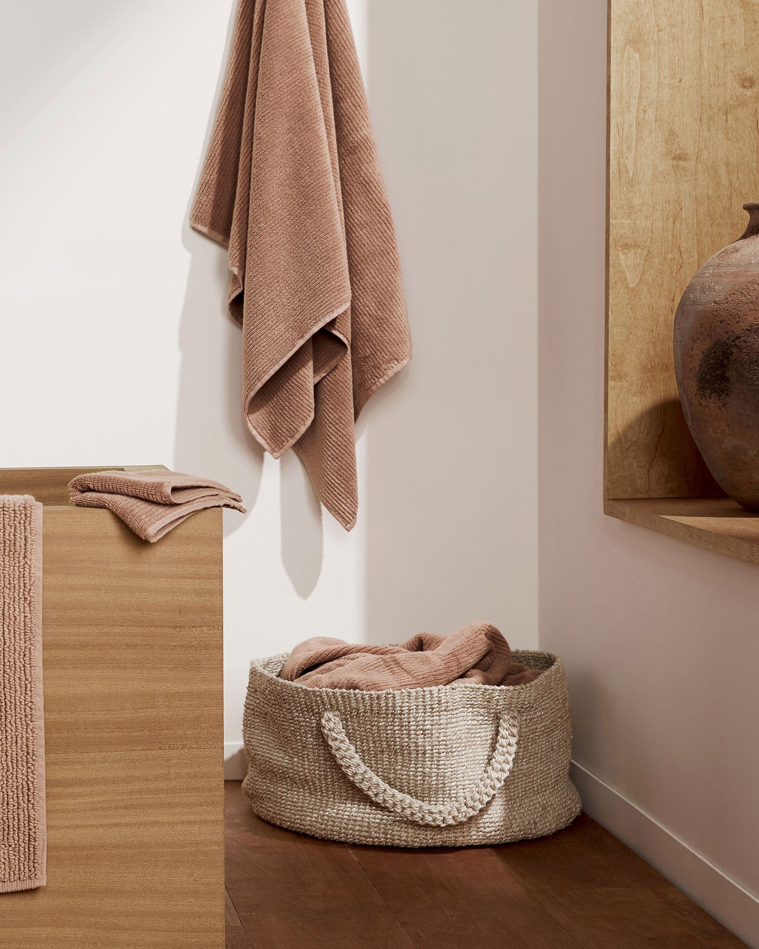 6+6 Soft Rib Bath Bundle - Adobe