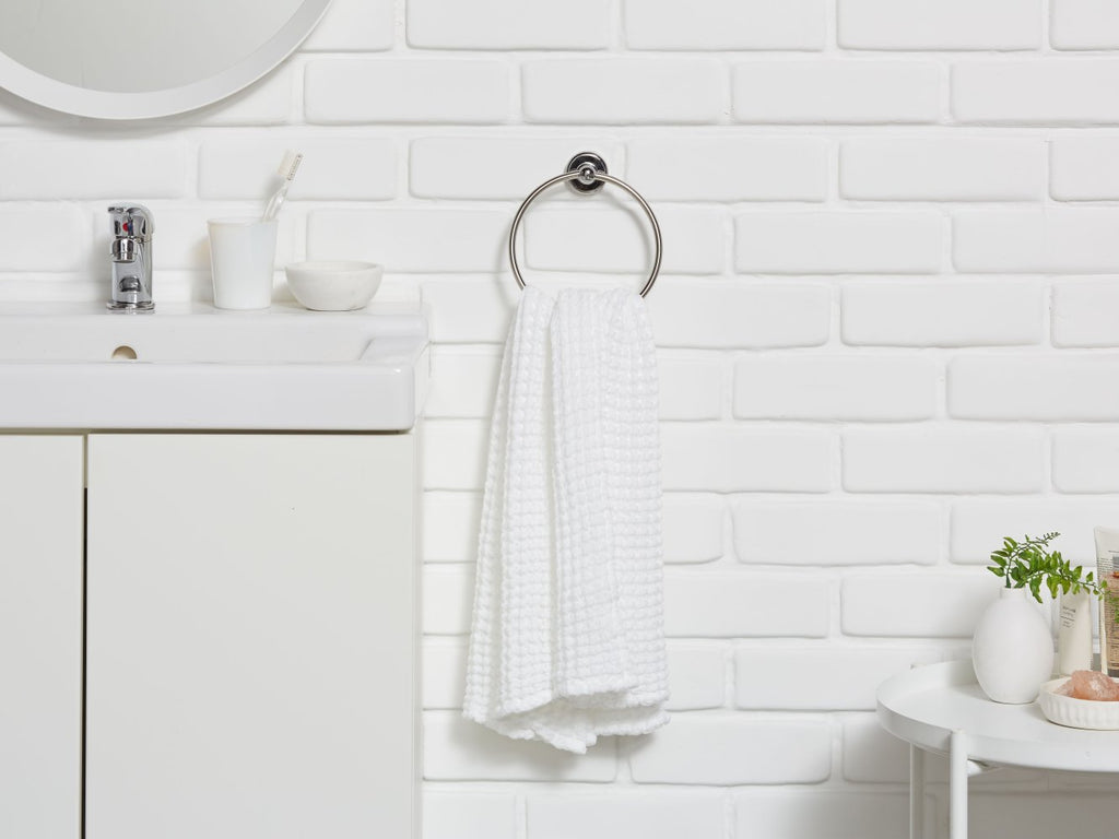 4+4 Waffle Bath Bundle - White