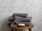 6+6 Waffle Bath Bundle - Charcoal