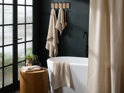 4+4 Waffle Bath Bundle - Bone